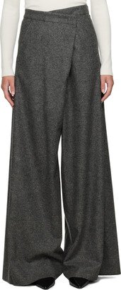 Gray Wide Trousers