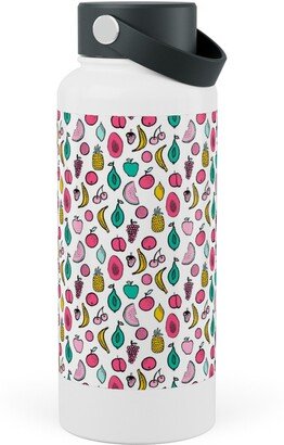 Photo Water Bottles: Summer Tropical Fruits - Multi Stainless Steel Wide Mouth Water Bottle, 30Oz, Wide Mouth, Multicolor