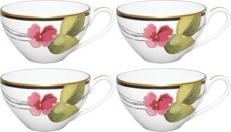 Alluring Fields Set of 4 Cups, Service For 4