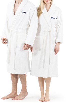 Embroidered 'Hers' Terry Bathrobe-AA