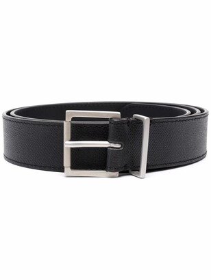 Buckle Grained Leather Belt