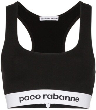 Rabanne Logo-Band Sports Bra