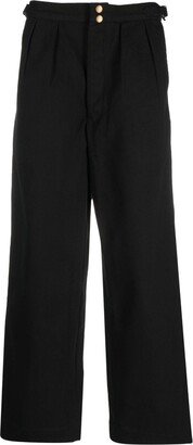 Cropped Wide-Leg Trousers-AG