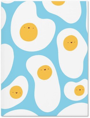 Journals: Cute Fried Eggs - Blue Journal, Blue