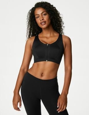 Goodmove Ultimate Support Zip Front Sports Bra F-H