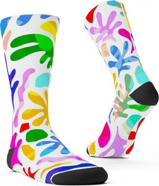 Socks: Summer Nature Love Matisse Style - Multi Custom Socks, Multicolor