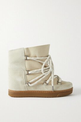 Nowles Shearling-lined Suede Snow Boots - Neutrals