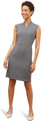 M.M.LaFleur Aditi Dress - Recycled Wondertex (Steel Gray) Women's Clothing