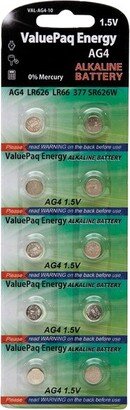 Dantona® ValuePaq Energy AG4 Alkaline Button Cell Batteries, 10 Pack