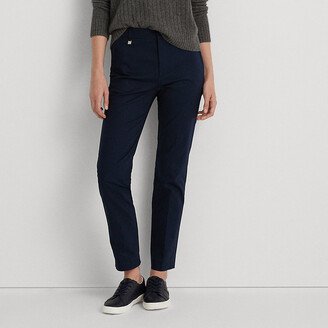 Lauren Petite Ralph Lauren Double-Faced Stretch Cotton Pant