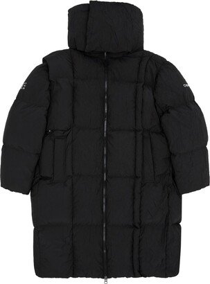 x Chen Peng detachable-hood puffer coat