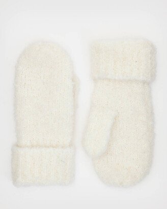 Darby Mittens - Chalk White