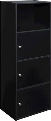 3 Door Cabinet Black - Breighton Home