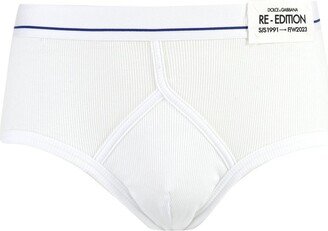 Logo-Patch Knitted Briefs-AA