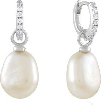 Arvino Baroque Pearl Drop Huggies