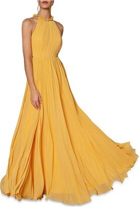 Ciel Womens Open Back Maxi Evening Dress