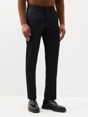 Flat-front Wool-twill Trousers