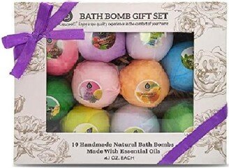 Bath Bombs Gift Set- Handmade, Natural and Organic Ingredients, 10 Count