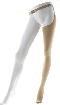 Ames Walker AW Style 217L Adult Medical Support 20-30 mmHg Compression Chap Left Leg Beige Small