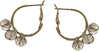 OLIVIA WELLES Mila Beaded Hoop Earrings