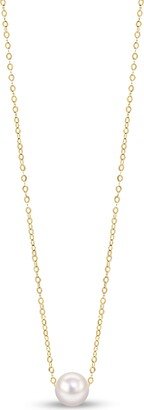 Pearloir Lea Akoya Pearl Solid Gold Choker Necklace