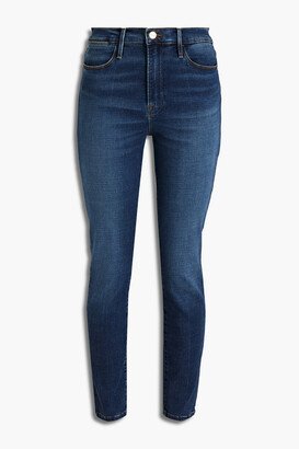 Le High Skinny faded high-rise skinny jeans-AA