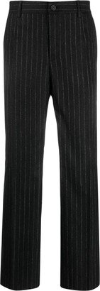 Striped Mid-Rise Trousers-AA