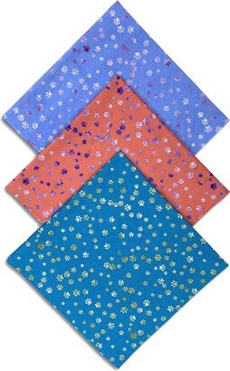 ConStruct x Best Friends Unisex Scattered Paws Bandanas, 3 Pack