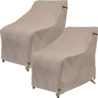 Modern Leisure® Garrison Patio Chair Cover, Waterproof, 27L x 34W x 31H, Sandstone, 2-Pack