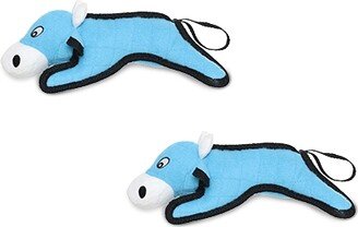 Tuffy Jr Barnyard Cow, 2-Pack Dog Toys