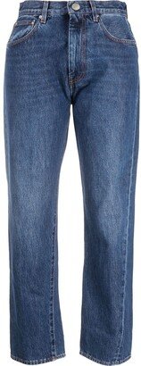 Cropped Straight-Leg Jeans-AI