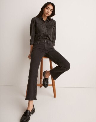 Tall Kick Out Crop Jeans in Starkey Wash