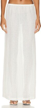 Stella Maxi Skirt in White