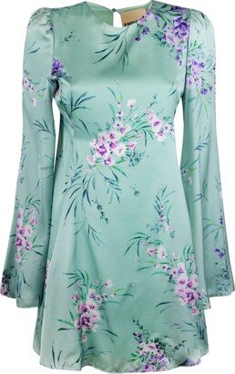 Bia Floral Printed Open-Back Dress