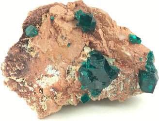 Dioptase On Matrix, Kolwezi Mining District, Lualaba, Drc