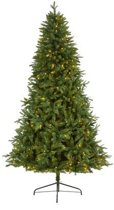 New Hampshire Fir Artificial Christmas Tree with 450 Clear Led Lights