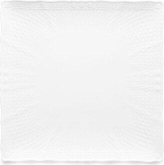 Cher Blanc Square Dinner Plate