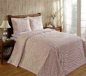 Florence Bedspread or Optional Shams, Medallion Design, 100% Cotton Tufted