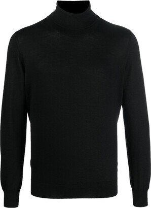 Fine-Knit Roll-Neck Jumper-AI