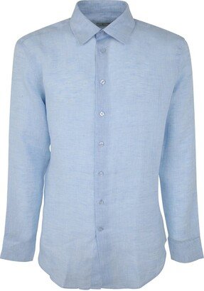 Buttoned Slim-Fit Long Sleeve Shirt