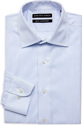 Saks Fifth Avenue Made in Italy Saks Fifth Avenue Men's Slim Fit Striped Dress Shirt