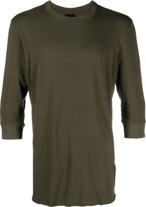 raw-cut long-sleeve T-shirt