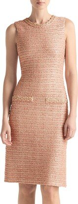 Sequin-Knit Knee-Length Dress