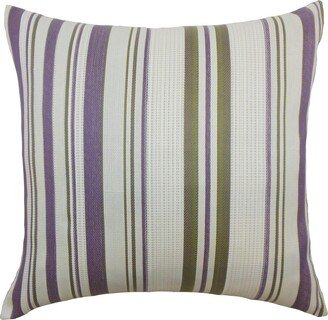 Zelag Stripes 22-inch Down Feather Throw Pillow Orchid