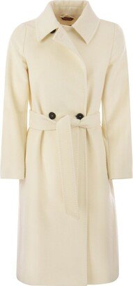 Belted Long-Sleeved Coat-AZ