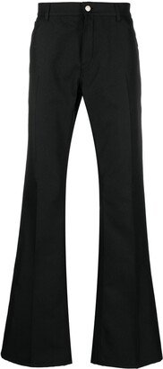 Flared Cotton Trousers-AA