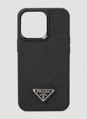 Logo Plaque Iphone 13 Pro Case - Man Tech Black One Size