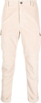 Straight-Leg Corduroy Cargo Trousers