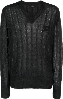 Logo-Embroidered Cashmere Jumper-AB