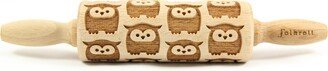 Owls Engraved Rolling Pin For Cookies, Embossing Pin, By Laser, Stamp Cookies